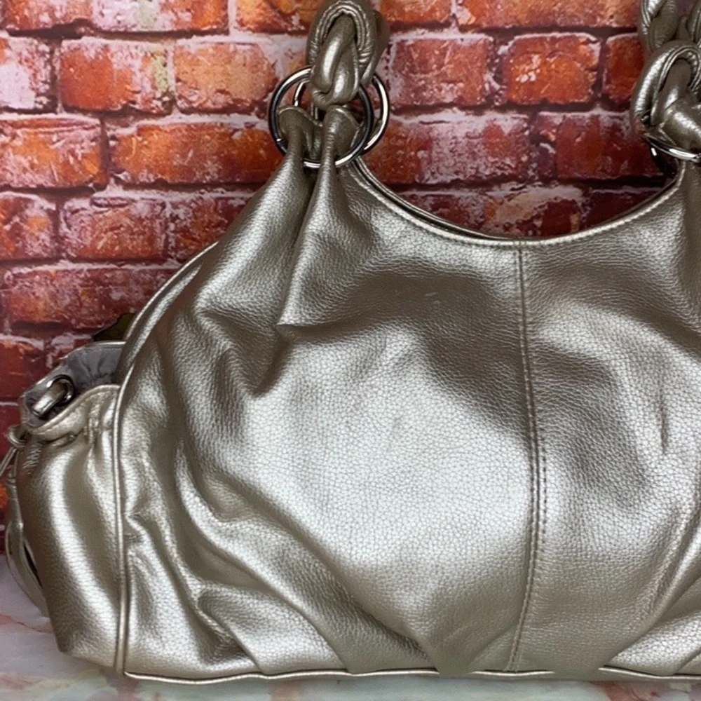 Platinum Gold Large Soft and Slouchy Hobo Bag
